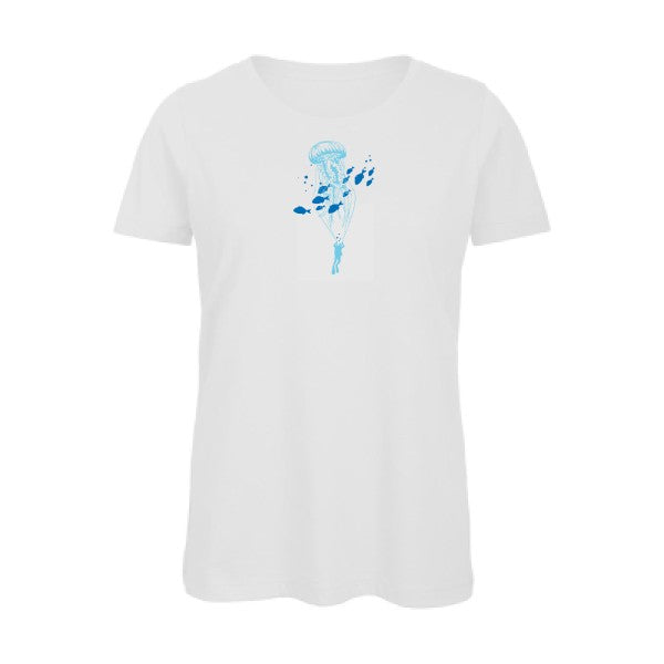 Under-the-sky- - t-shirt original femme White