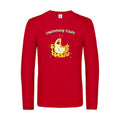 swimming-poule-t-shirt-manches-longues-original-humour -Red