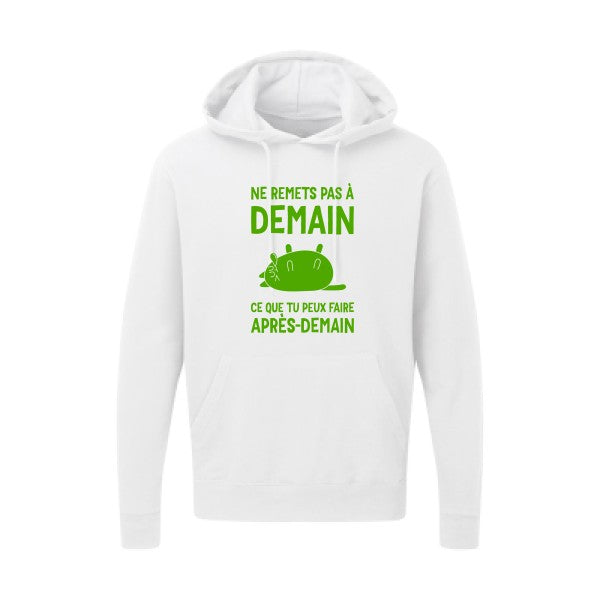 Ne remets pas à demain Vert pomme SG - Hooded Sweatshirt Sweat capuche