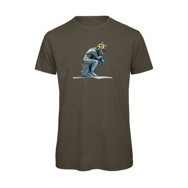 T-shirt humour original Reflexion En Cours T Shirt couleur Khaki Green