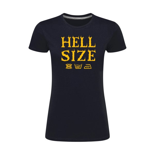 HELL SIZE ! jaune Or |T shirt original femme|SG