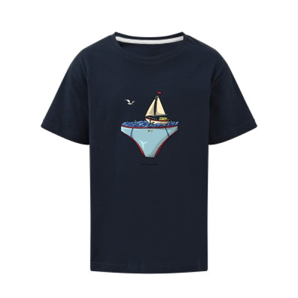 Ta mer en slip SG - Kids T-shirt enfant Navy Taille 140 (9-10/XL)