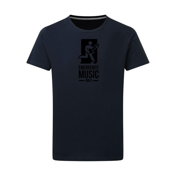 EMERGENCY noir -Flex noir sur T-shirt SG  Navy  5XL