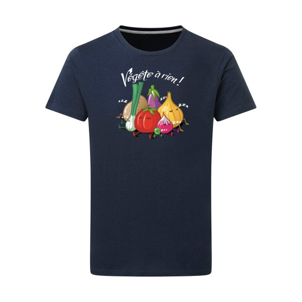 T-shirt homme Vegete à rien - T-shirt décalé pour les fainéants Denim XL