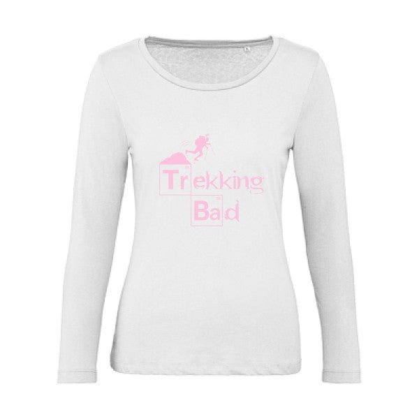 Trekking bad Rose |   T shirt manches longues femme|100% bio