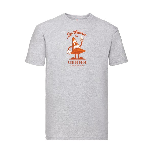 Théorie du con de plot Fruit of the loom 205 g/m² T-shirt/ heather grey