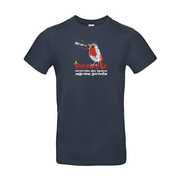 T-shirt humour original Pipelette T Shirt couleur Navy