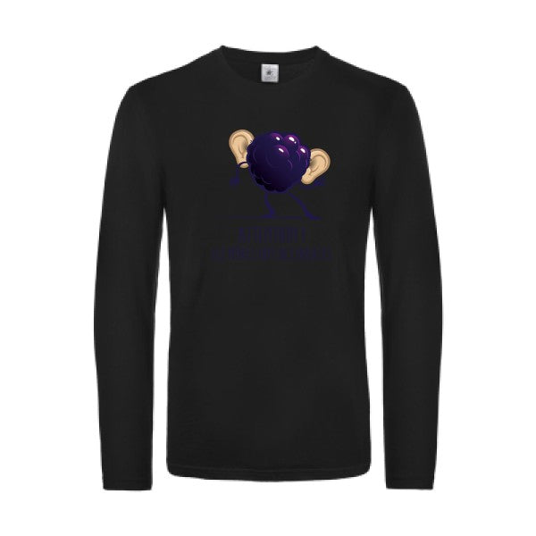 mures-t-shirt-manches-longues-original-humour -Black