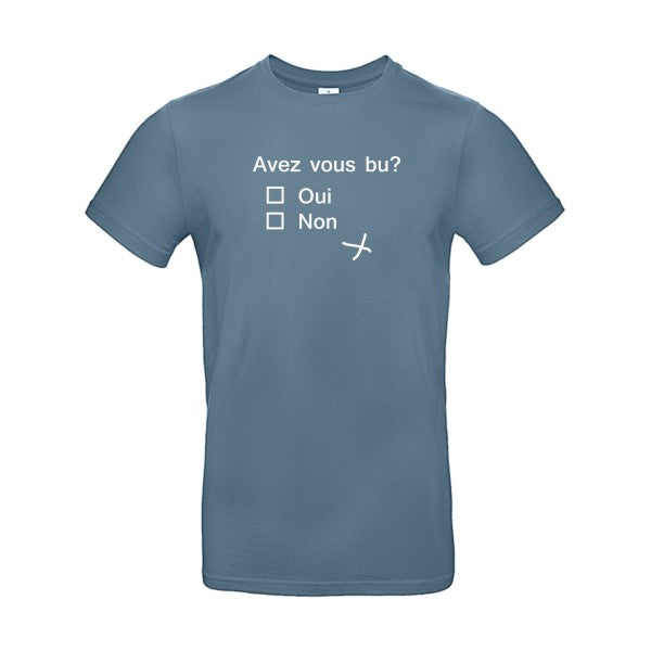 Avez vous bu ? B&C - E190 T-shirt|Stone Blue||2XL