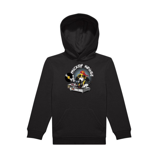 sweat capuche enfant Black Mickey-house