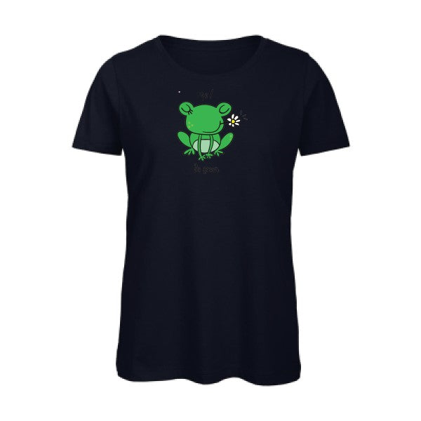 Be-Green-- - t-shirt original femme Navy
