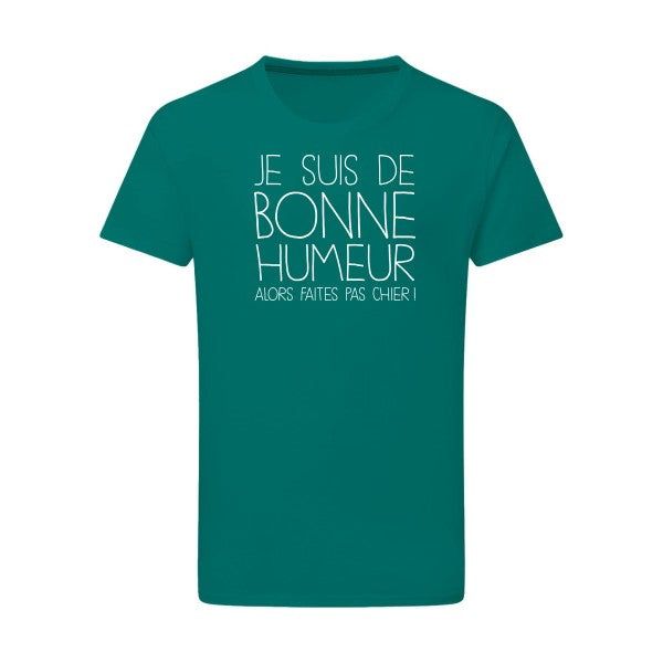 BONNE HUMEUR Blanc -Flex Blanc sur T-shirt SG  Emerald Green  2XL