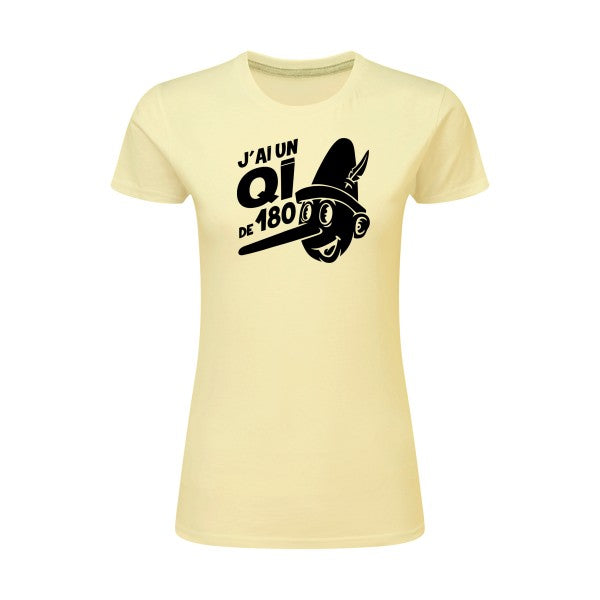 Quotient intellectuel Noir |T shirt original femme|SG