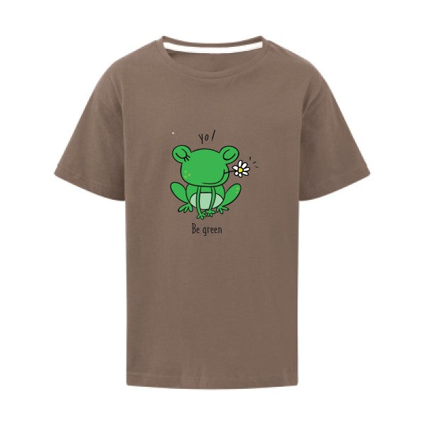 Be Green  SG - Kids T-shirt enfant Deep Taupe Taille 128 (7-8/L)