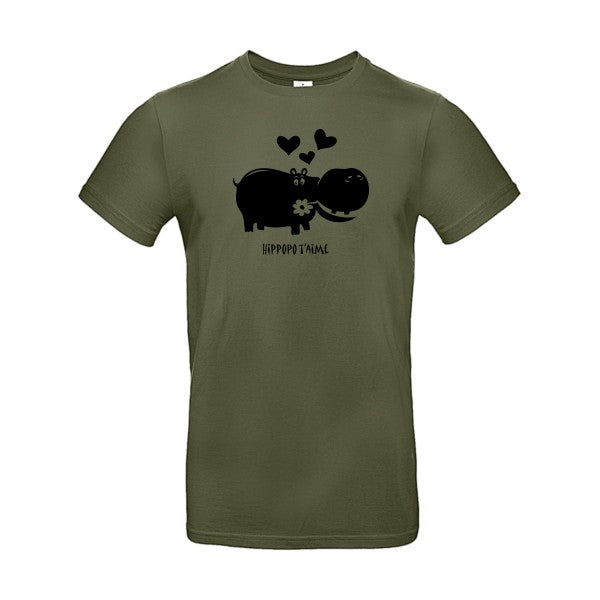 Hippopo t'aimeFlex noir - E190 T-shirt|Urban Khaki||2XL