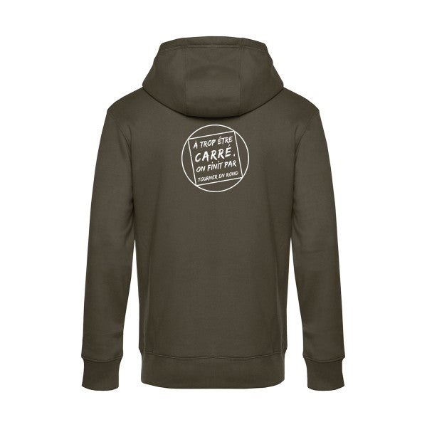 Cercle-vicieux sweat shirt original Khaki flex Blanc impression Dos