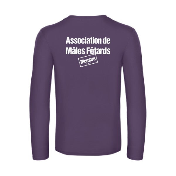 association de males fetards - t shirt- manches- longues- original- humour- Urban Purple impression Dos