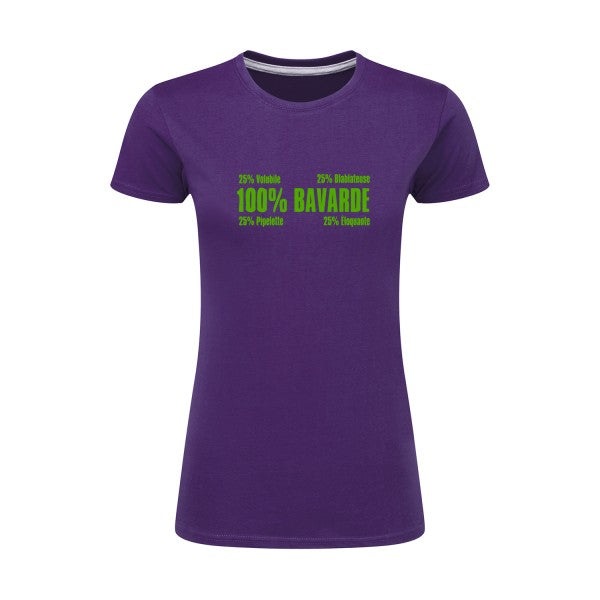 t-shirt Bavarde Vert pomme |T shirt original femme|SG