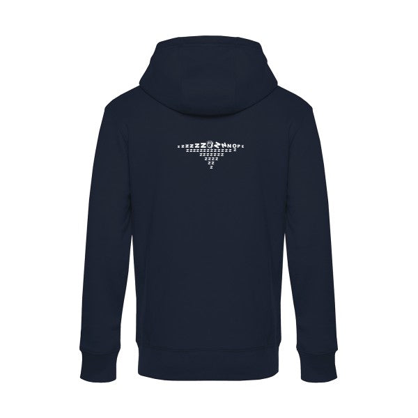 nope sweat shirt original Navy Blue flex Blanc impression Dos