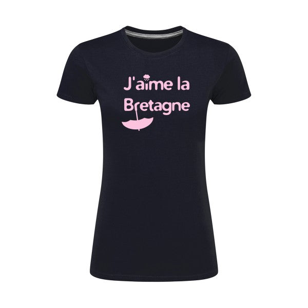 J'aime la Bretagne |Rose |T shirt original femme|SG