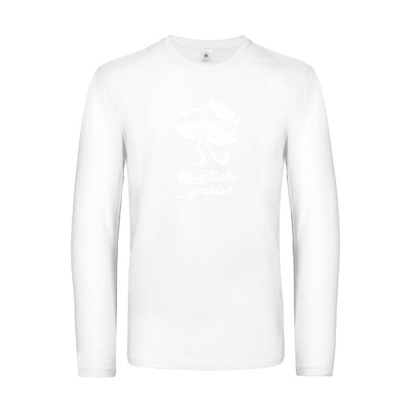 presqu spagnol - t shirt- manches- longues- original- humour- White impression Face