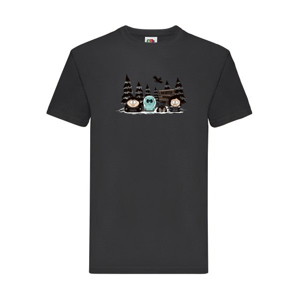 North Park Fruit of the loom 205 g/m² T-shirt/ noir