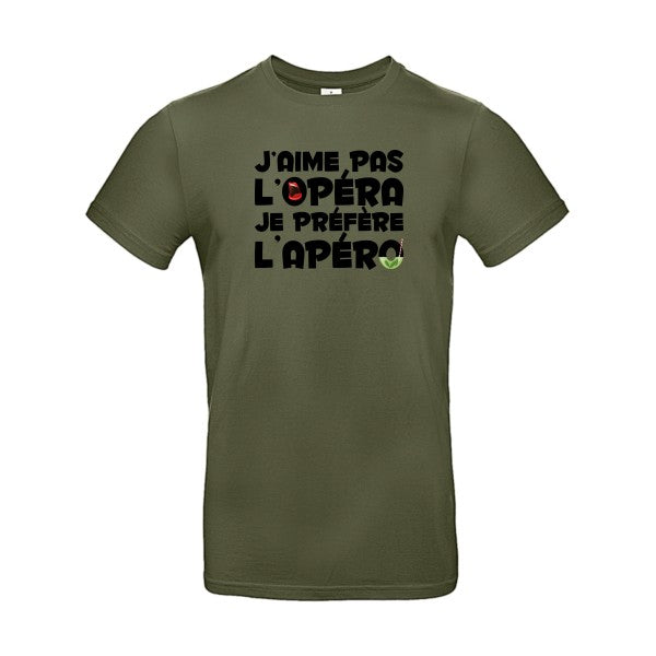 T-shirt humour original Operapero T Shirt couleur Urban Khaki