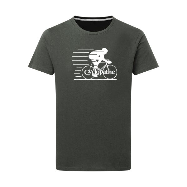 CYCLOPATHE ! - Flex Blanc Tshirt original Charcoal  5XL