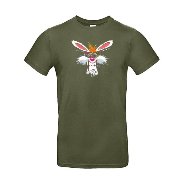 T-shirt humour original Rabbit T Shirt couleur Urban Khaki