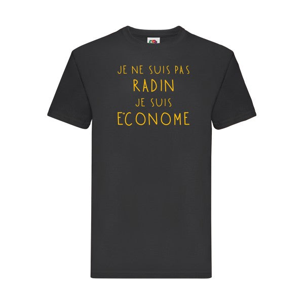 T-shirt|PICSOU |flex jaune Or| Fruit of the loom 205 g 