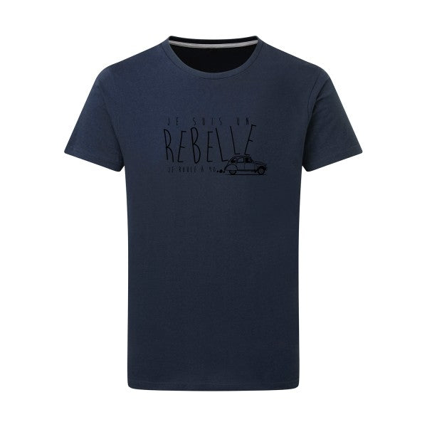 je suis un rebelle - Flex noir Tshirt original Denim  XL