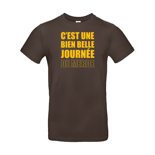 Journée de m...Flex jaune or- T-shirt E190|Brown||2XL