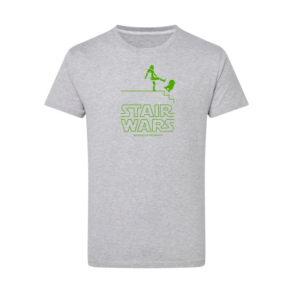 STAIR WARS vert pomme -Flex vert pomme sur T-shirt SG  Light Oxford  5XL