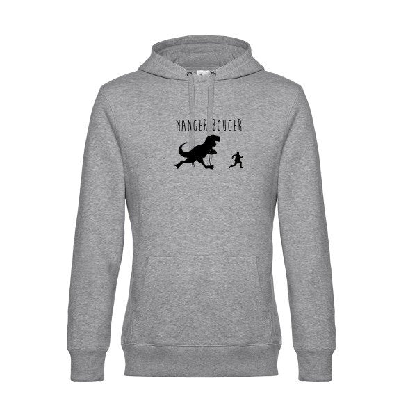 MANGER-BOUGER sweat shirt original Heather Grey flex Noir impression Face