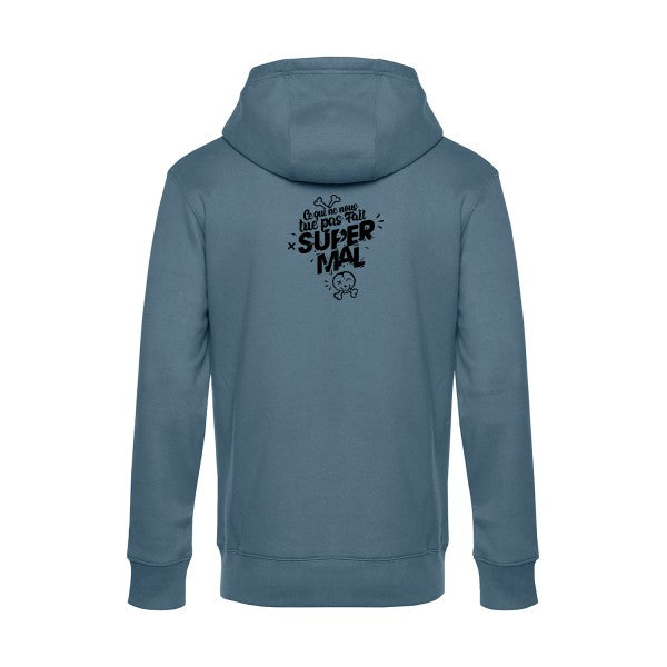 Ce-qui-ne-nous-tue-pas sweat shirt original nordic blue flex Noir impression Dos