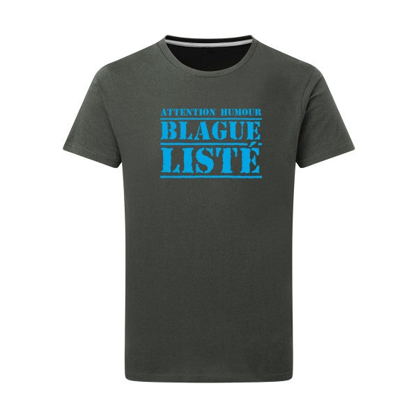 BLAGUE LISTÉ - Flex bleu clair Tshirt original Charcoal  5XL