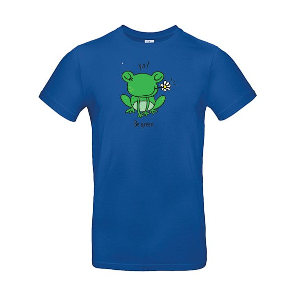 T-shirt humour original Be Green T Shirt couleur Royal Blue