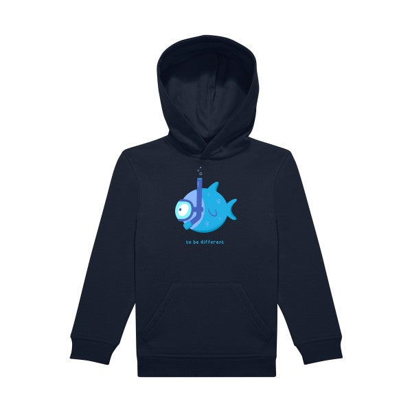 sweat capuche enfant Navy- To-be-different