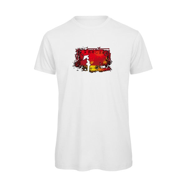 T-shirt humour original Contemplation T Shirt couleur White