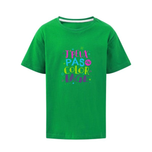 J'peux pas j'ai coloriage SG - Kids T-shirt enfant Kelly Green Taille 140 (9-10/XL)