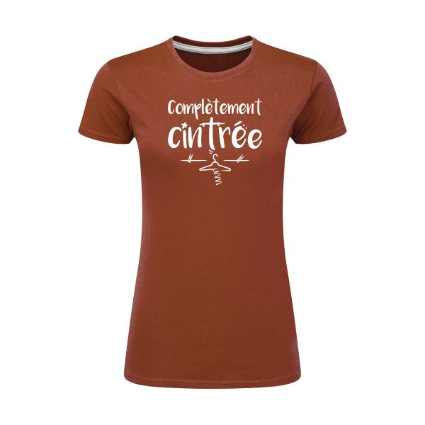 Complètement cintré  |Blanc |T shirt original femme|SG