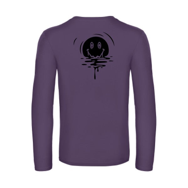 sun smile - t shirt- manches- longues- original- humour- Urban Purple impression Dos