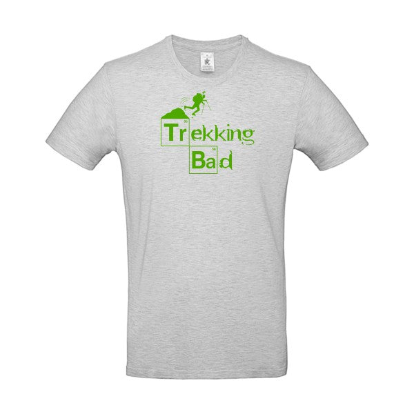 Trekking bad flex Vert pomme B&C - E190 T-shirt|Ash||2XL