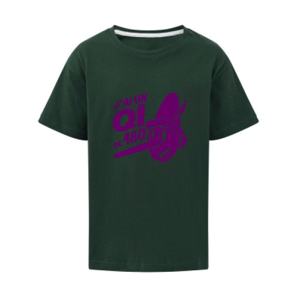 Quotient intellectuel Flex Violet SG - Kids T-shirt enfant Bottle Green Taille 152 (11-12/2XL)