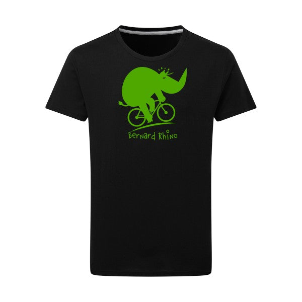 Bernard Rhino vert pomme -Flex vert pomme sur T-shirt SG  Dark Black  4XL