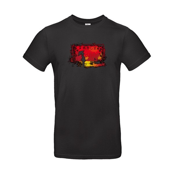 T-shirt humour original Contemplation T Shirt couleur Black