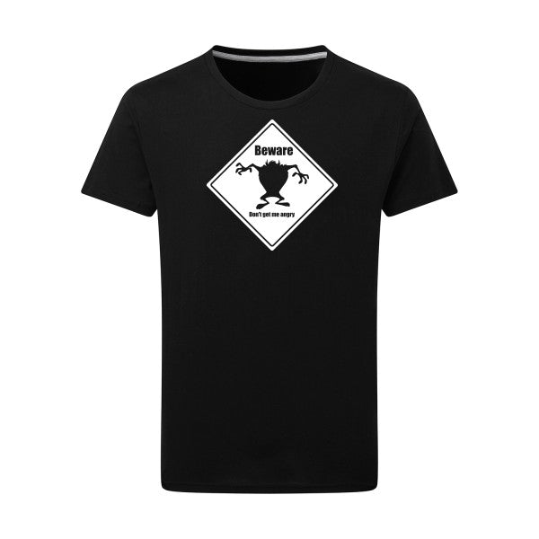 BEWARE Blanc -Flex Blanc sur T-shirt SG  Dark Black  4XL