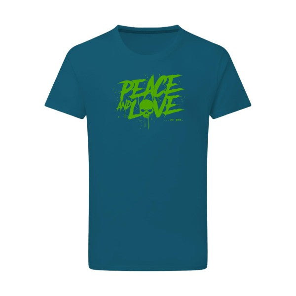 Peace or no peace - Flex Vert pomme Tshirt original Petrol  2XL