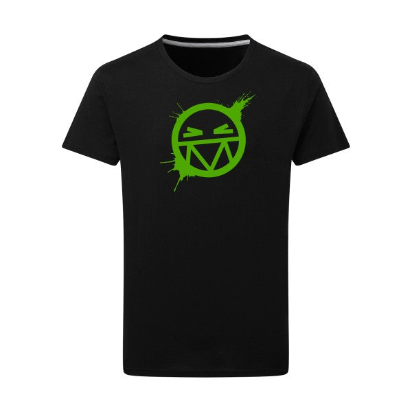 Smile vert pomme -Flex vert pomme sur T-shirt SG  Dark Black  4XL