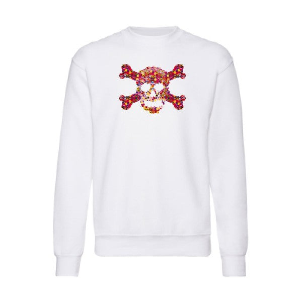 Floral skull Fruit of the loom 280 g/m² Sweat shirt